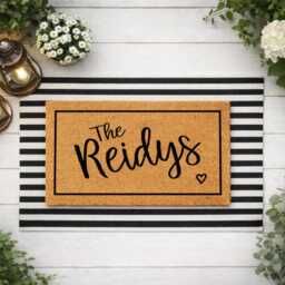 Personalised Family Welcome Doormat - Name + Established Date - thumbnail 3