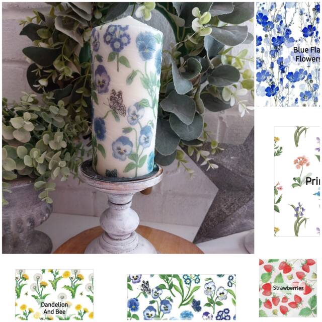 Various Gisela Graham Inspired Pillar Candles. Available in Wax & Led Battery Flameless - image 1