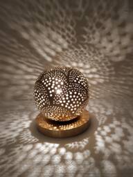 Handmade Brass Moroccan Table Lamp Moorish Mood Light - thumbnail 1