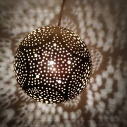 Handmade Brass Moroccan Table Lamp Moorish Mood Light - thumbnail 3