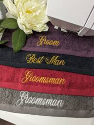 Personalised Embroidered Face Cloth, Custom Name Flannel