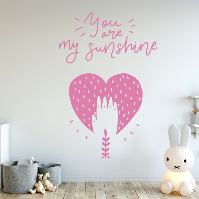 You Are My Sunshine Nursery Wall Decal Baby Room Decor - image 1