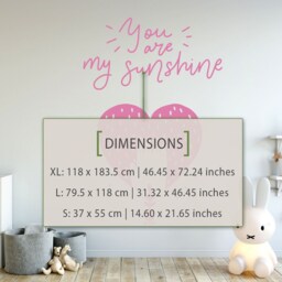 You Are My Sunshine Nursery Wall Decal Baby Room Decor - thumbnail 2