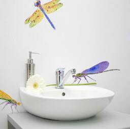 Large Damselflies Wall Decals, Decals Dragonflies, Home D??cor, Bedroom For Walls, Tile & Furniture By Easysweethome