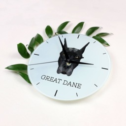 A Clock With A Great Dane Dog. New Collection The Geometric Dog - thumbnail 2