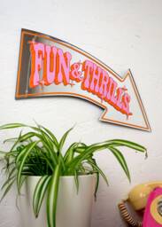 Retro Fun & Thrills Arrow Mirror - thumbnail 1