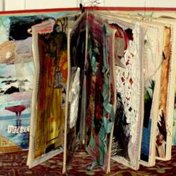 Altered Book Sculpture in Mixed Media, Original Collage Art - thumbnail 4