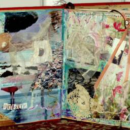 Altered Book Sculpture in Mixed Media, Original Collage Art - thumbnail 2