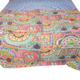 Super Special Vintage Kantha Baby Quilt, Kantha, Blanket, Recycled Handmade Baby Quilt - thumbnail 2