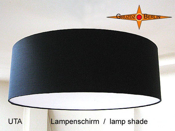 Black Lampshade Uta ??60 cm Classic Linen Lamp - image 1