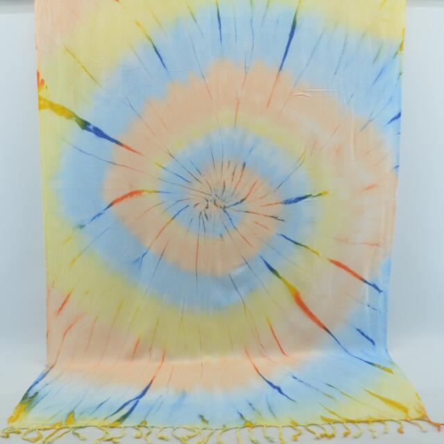 Colorful Towel, Surfer Beach Towel, Batik Towel, Turkish Towel, Dye Peshtemal, 38''x65 - image 1
