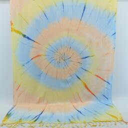 Colorful Towel, Surfer Beach Towel, Batik Towel, Turkish Towel, Dye Peshtemal, 38''x65 - thumbnail 1