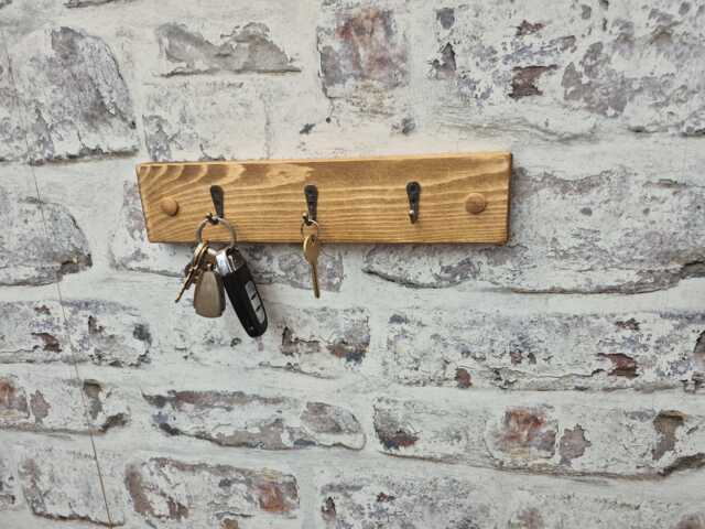 Handmade Rustic Key Rack - Choice Of Size & Colour - image 1