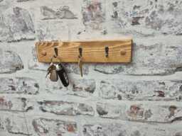 Handmade Rustic Key Rack - Choice Of Size & Colour - thumbnail 1
