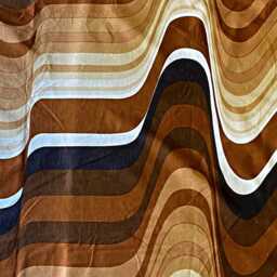 Heals Barbara Brown Frequency Vintage 60S Cotton Barkcloth Cushion Cover - thumbnail 3