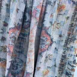 Handmade Reversible Cotton Kantha Quilt Bedspread - Soft Lightweight Floral Printed Throw Blanket - thumbnail 2
