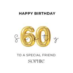 Personalised 60Th Birthday Candle For Her, Custom Milestone Gift Friend, Soy Wax - thumbnail 2
