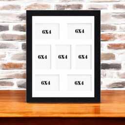 20x16 Inch 7/9 Opening All Colours Photo Collage Frame, Displays & Holds 6x4 Photos, Multi Aperture Family Picture Frame - thumbnail 2