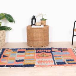 Wool Beni Ourain Rug, Moroccan Rug 3x5 Ft, Authentic Handmade Berber Carpet, Genuine Rug, Area Tapis Berbere, Teppich - thumbnail 2