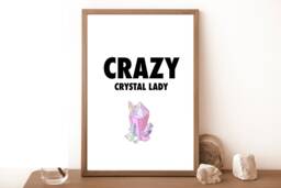 Crystal Print, Rose Quartz Amethyst Aventurine Wall Art Prints, Poster, Good Vibes, Sage, Good Energy - thumbnail 1
