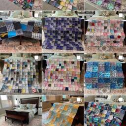 Deposit - Baby Clothes Quilt, Blanket, Memory Keepsake Rag Baby's First Year, Handmade From Your Clothing - thumbnail 4