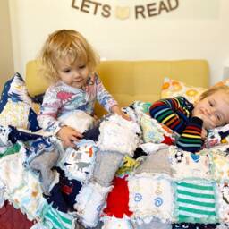 Deposit - Baby Clothes Quilt, Blanket, Memory Keepsake Rag Baby's First Year, Handmade From Your Clothing - thumbnail 3