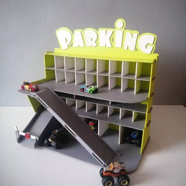 Personalized Wooden Toy Car Garage, Toy Garage, Boy Birthday Gift - image 1