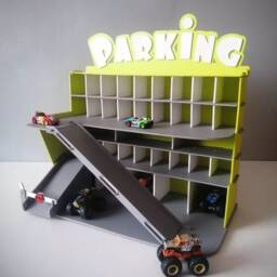 Personalized Wooden Toy Car Garage, Toy Garage, Boy Birthday Gift - thumbnail 3