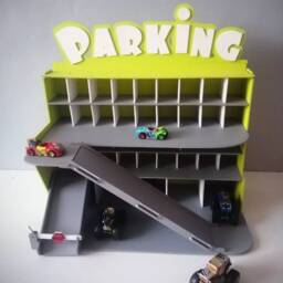 Personalized Wooden Toy Car Garage, Toy Garage, Boy Birthday Gift - thumbnail 2