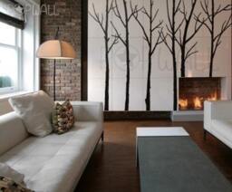 Wall Decal Winter Tree Decals Nature Living Room Office Wall Decal Stickers Art Home Decor - thumbnail 2