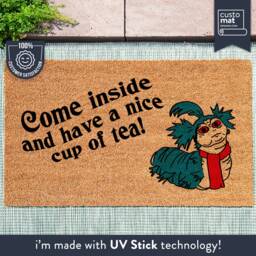 Labyrinth Film Worm Cup Of Tea Quote Doormat - Fandom Funny Gift - thumbnail 1