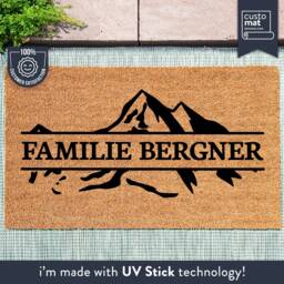 Custom Family Name Doormat - Housewarming Gift Wedding Anniversary Personalized - thumbnail 1