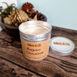 Belgian Chocolate Scented Candle 230G - Tin Candle Gift Personalised Chocolate Lover - thumbnail 3
