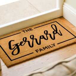 Housewarming Gift - Wedding Custom Door Mat Personalized Doormat Realtor Welcome Front Decor Gifts For Mom - thumbnail 3
