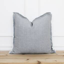 stone Gray Fringe Pillow Cover 20 X 26 Neutral Layering Decorative Throw