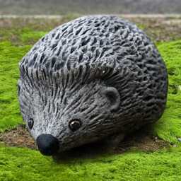 Stone Hedgehog Decor Concrete Garden Animal Sculpture Cute Yard Statue Cement Woodland Ornament Outdoor Wildlife Figurine Yard Art - thumbnail 4