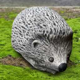 Stone Hedgehog Decor Concrete Garden Animal Sculpture Cute Yard Statue Cement Woodland Ornament Outdoor Wildlife Figurine Yard Art - thumbnail 2