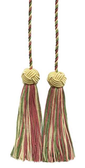 "D??copro Double Tassel Curtain & Drapery Tieback/Holdback, 3 3/4"" - 9.5cm, 27" - image 1