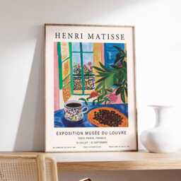 Henri Matisse Poster, Coffee Kitchen Decor, The Open Window, Floral Art, Boho Botanical Bedroom Wall Art - thumbnail 1