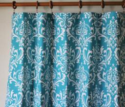 "Pair 25 Or 50"" Wide Of Premier Prints Ozborne Damask Drapes Panels Cafe Curtains 24 48 63 72 84 96 108 120"