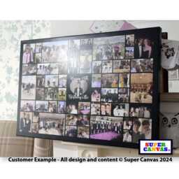 Happy Birthday Any Age Personalised Sister Mum Dad Brother Wife Husband Friend Party Photo Display Board Framed Canvas Print Gift - thumbnail 2
