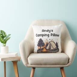 Personalised Camping Gift - For Camp Pillow Personal Family Gifts - thumbnail 2