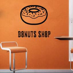 Donut Wall Decal Removable Vinyl Sticker T999 - thumbnail 1