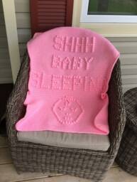 Shhh Baby Sleeping Quick & Easy Crochet Blanket - thumbnail 1