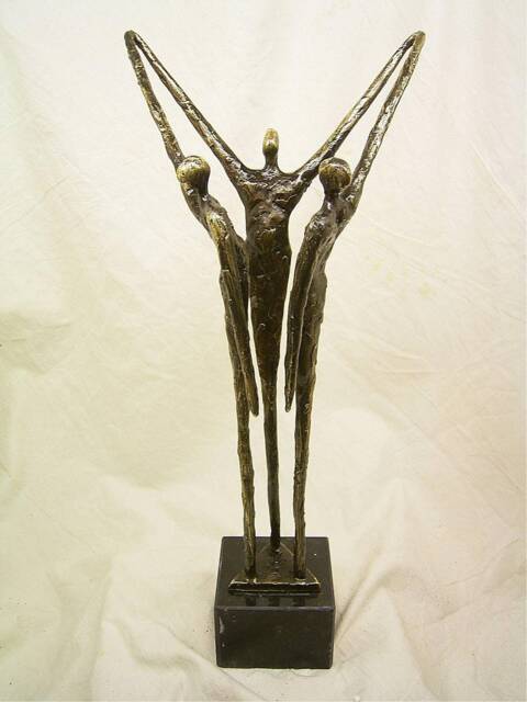 Bronze Sculpture''manpower' Height 39 cm