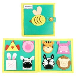 Handmade Quiet Book - Quietbook - Shapes