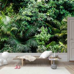 3D Rainforest Wallpaper, Green Plant Wall Mural, Peel & Stick - thumbnail 3