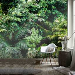 3D Rainforest Wallpaper, Green Plant Wall Mural, Peel & Stick - thumbnail 2