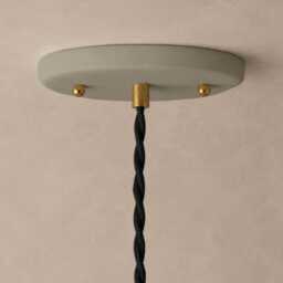 xl Syracuse - Ceramic Pendant Ceiling Light Handmade Minimalist Pillar Hanging Fixture in Natural Dune - thumbnail 3