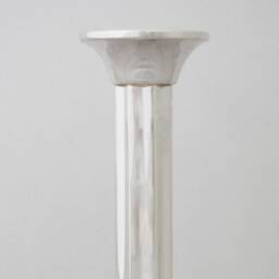 Mid Size Sabbath Candlesticks & Tray Made Of 925 Sterling Silver - Classic Judaica, Smooth Design - thumbnail 3
